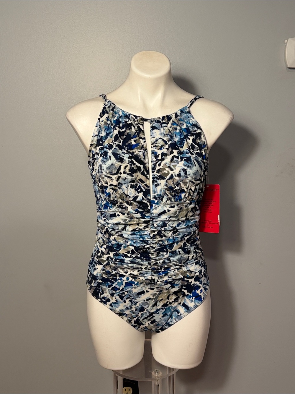 Women's NWT Magicsuit Sea Glass Kat One-Piece Swimsuit Size 12